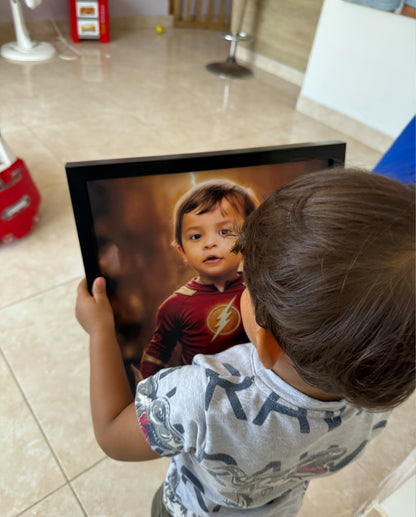 (FLASH). Retrato personalizado para niños de personajes Favoritos.