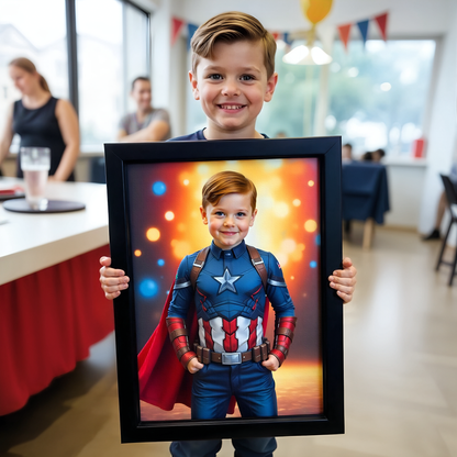 Retratos Personalizados: ¡Convierte a tu Niño en un Superhéroe!