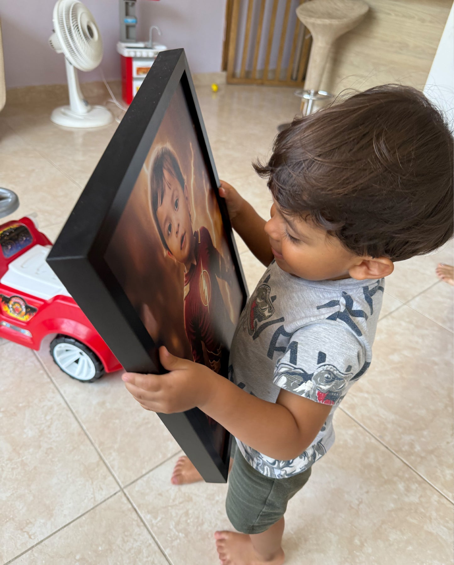 (FLASH). Retrato personalizado para niños de personajes Favoritos.