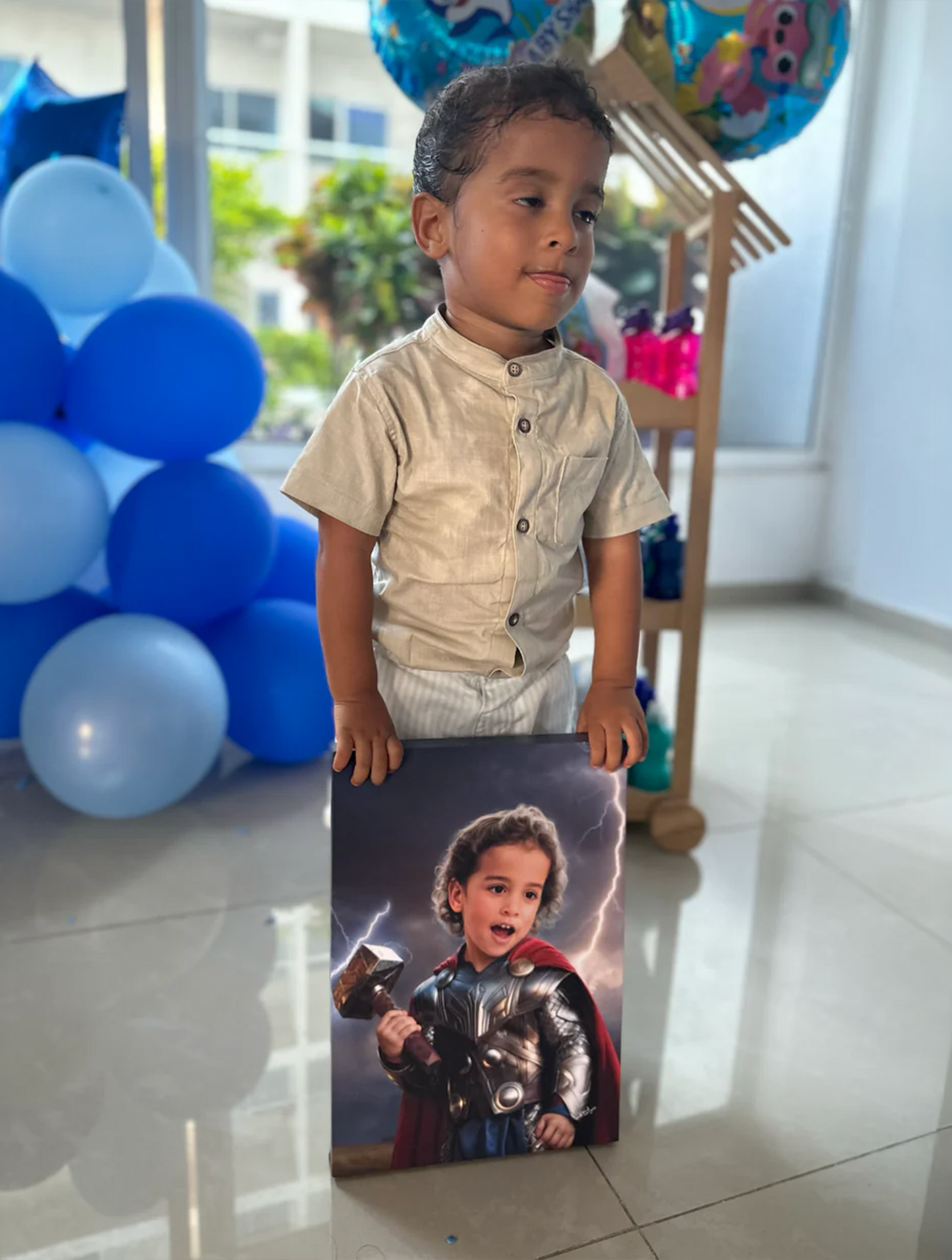 (THOR).Retrato personalizado para niños de personajes Favoritos.