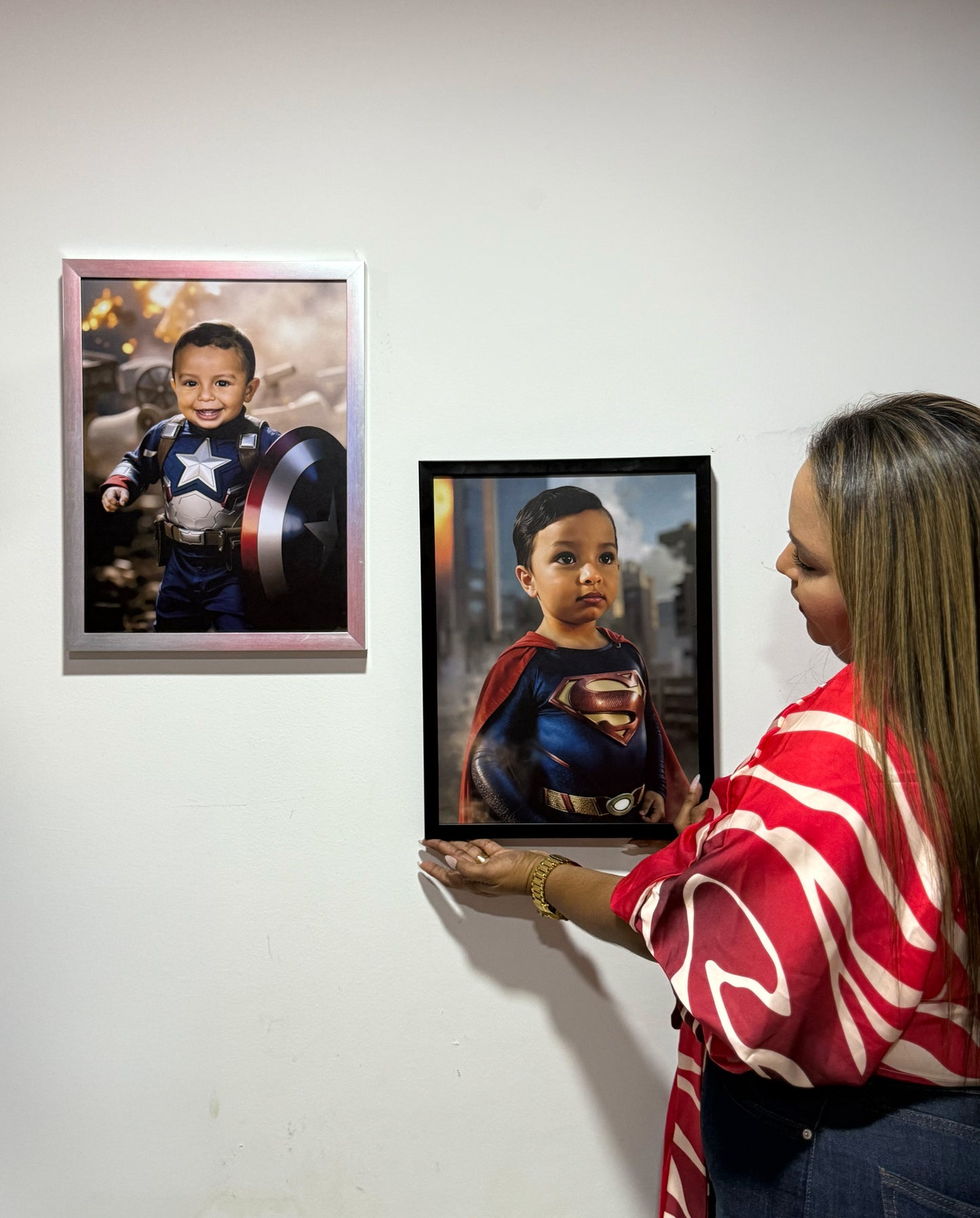 (CAPITAN AMERICA) Retrato personalizado para niños de personajes Favoritos.