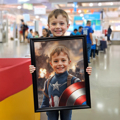 Retratos Personalizados: ¡Convierte a tu Niño en un Superhéroe!