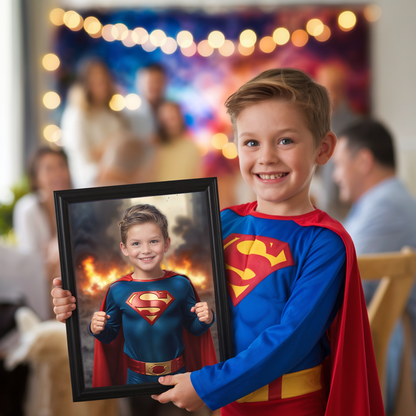 Retratos Personalizados: ¡Convierte a tu Niño en un Superhéroe!