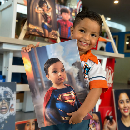 Retratos Personalizados: ¡Convierte a tu Niño en un Superhéroe!